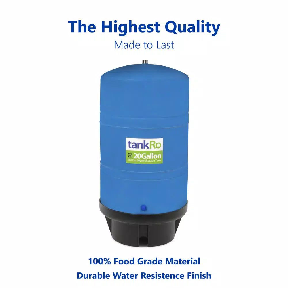 Water Filter Parts Express Water TankRO β RO Water Filtration System Expansion Tank β 20 Gallon Water Capacity β Reverse Osmosis Storage Pressure Tank - Image 4