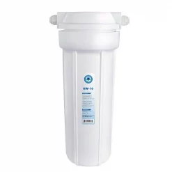 Water Filter Parts APEC Water Systems 10 In. White Industry Standard Filter Housing With 1/4 In. John Guest Quick Connect Fittings