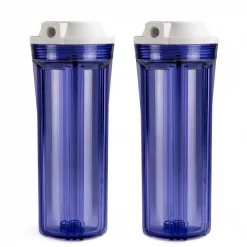 Water Filter Parts ISPRING Transparent Water Filter Housings 10 In. RO / Aquarium (2-Pack)
