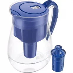 Water Filter Pitchers Brita Monterey 10-Cup Water Filter Pitcher In Blue With Longlast Filter, BPA Free