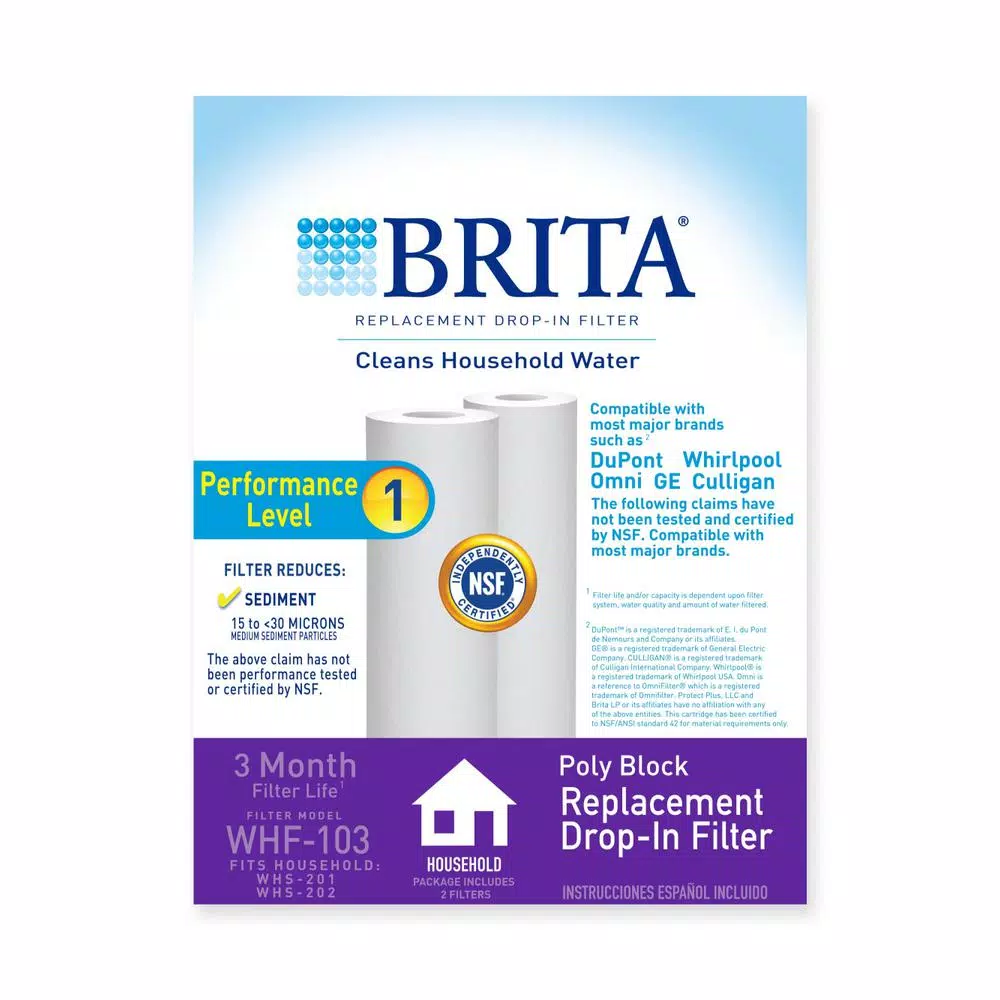 Replacement Water Filters Brita Universal Poly Block Cartridge (2-Pack) - Image 2