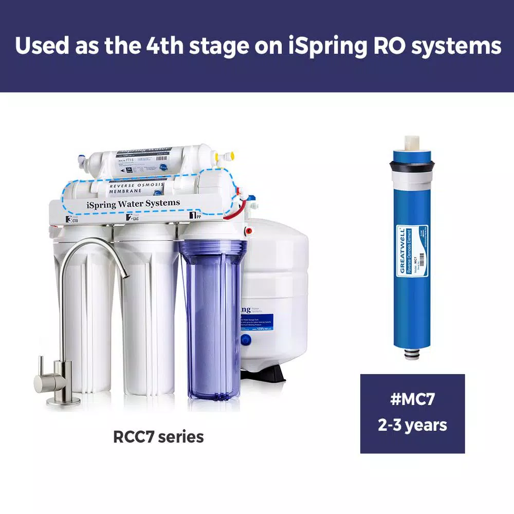 Replacement Water Filters ISPRING Reverse Osmosis Membrane Replacement Cartridge - Image 4