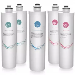 Water Filtration Systems ISPRING LittleWell Ultra Filtration UF Water Filter Annual Replacement Filter Set