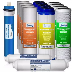 Water Filtration Systems ISPRING Littlewell 5-Stage 75 GPD Reverse Osmosis 2-Year Supply Filter Pack