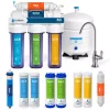 Water Filtration Systems Express Water Express Water Reverse Osmosis 5 Stage Water Filtration System – With Faucet, Tank, And 4 Replacement Filters – 50 GPD