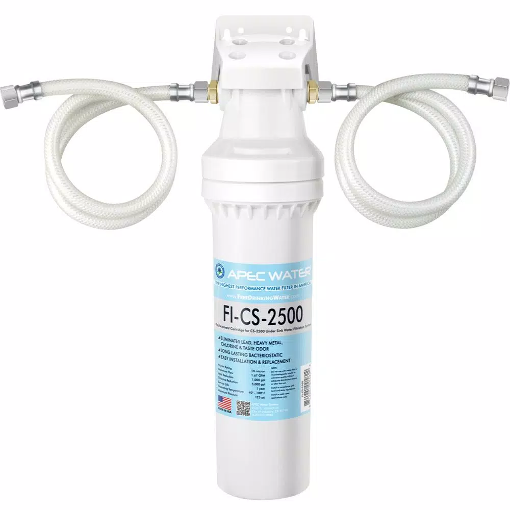 Water Filtration Systems APEC Water Systems CS-Series Easy Install High Capacity Under-Counter Water Filtration System