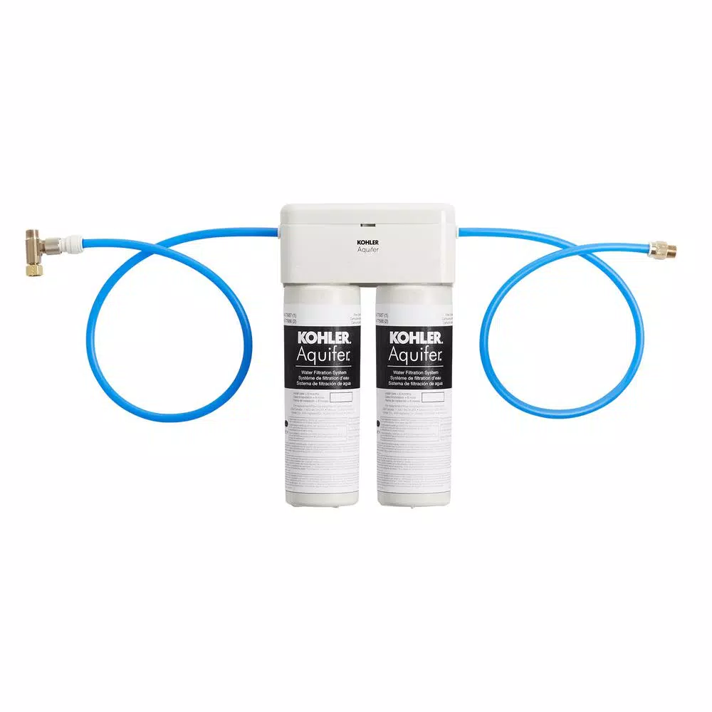 Water Filtration Systems KOHLER Aquifer Under-Sink Double Cartridge Water Filtration System