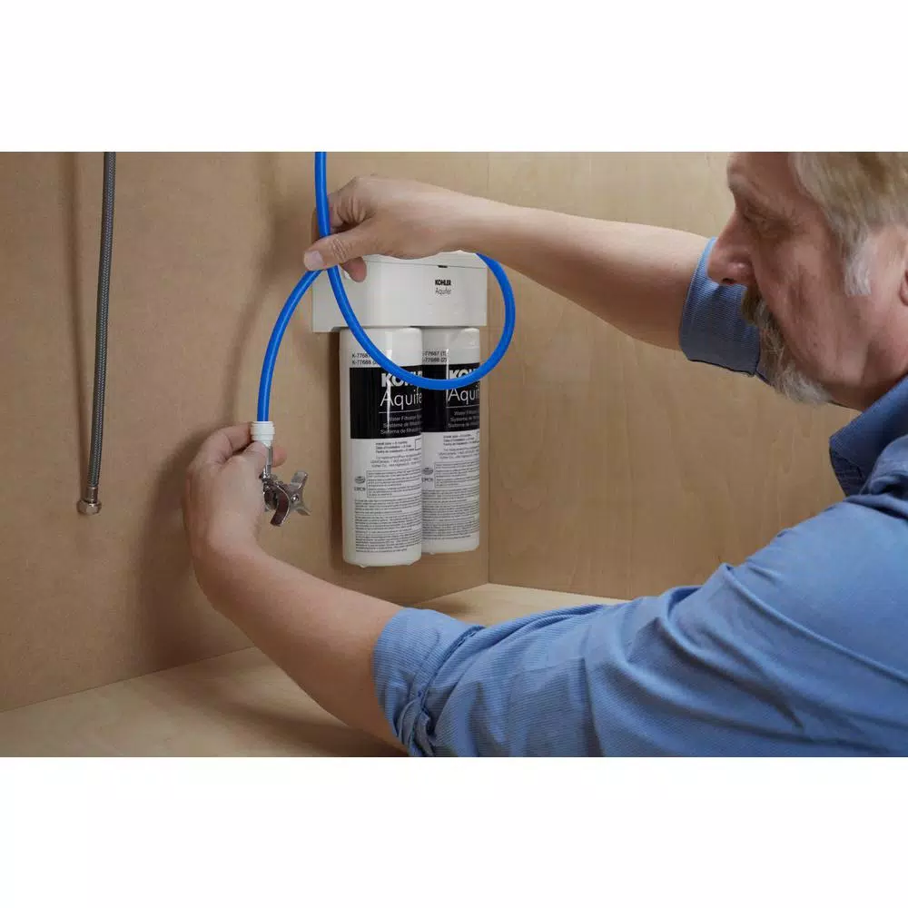 Water Filtration Systems KOHLER Aquifer Under-Sink Double Cartridge Water Filtration System - Image 4