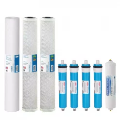 Water Filtration Systems APEC Water Systems Ultimate Complete Replacement Filters For 360 GPD Premium Commercial Grade Reverse Osmosis System Complete With Membrane