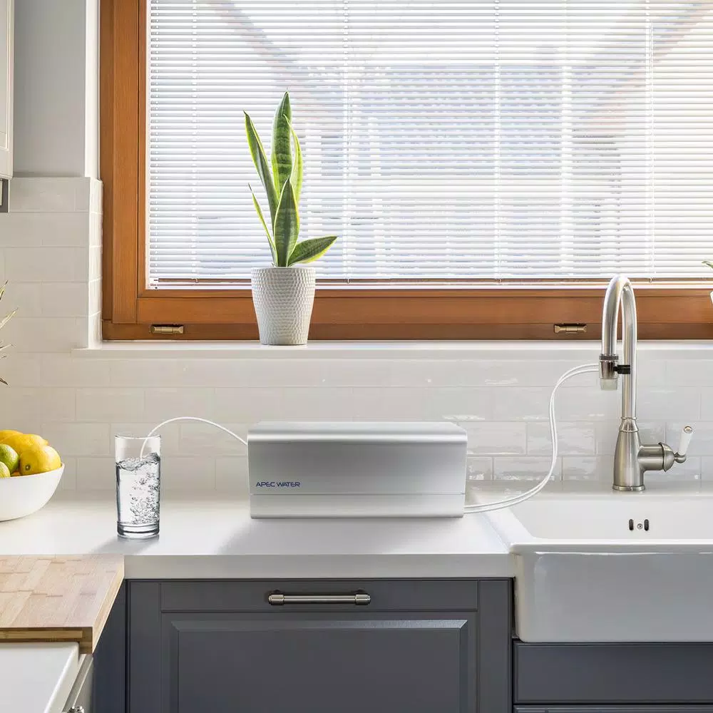 Water Filtration Systems APEC Water Systems Ultimate Counter Top Reverse Osmosis Water Filtration System With Case 90 GPD 4-Stage Portable And Installation-Free - Image 7