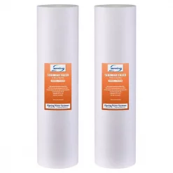 Water Filtration Systems ISPRING 20 Micron 20 In. Big Blue Whole House Water Filter With 4.5 In. X 20 In. Sediment (2-Pack)