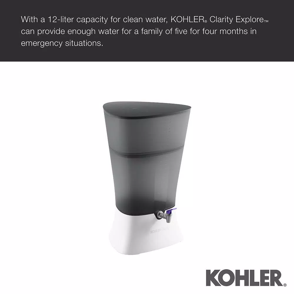 Water Filtration Systems KOHLER Clarity Explore Recreational Water Filter Cartridge System In Charcoal Ombre - Image 6