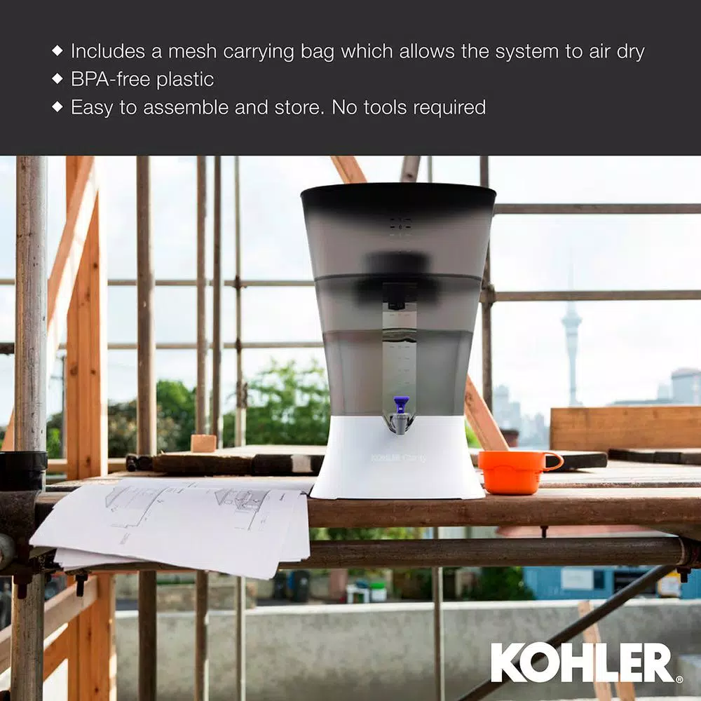 Water Filtration Systems KOHLER Clarity Explore Recreational Water Filter Cartridge System In Charcoal Ombre - Image 9