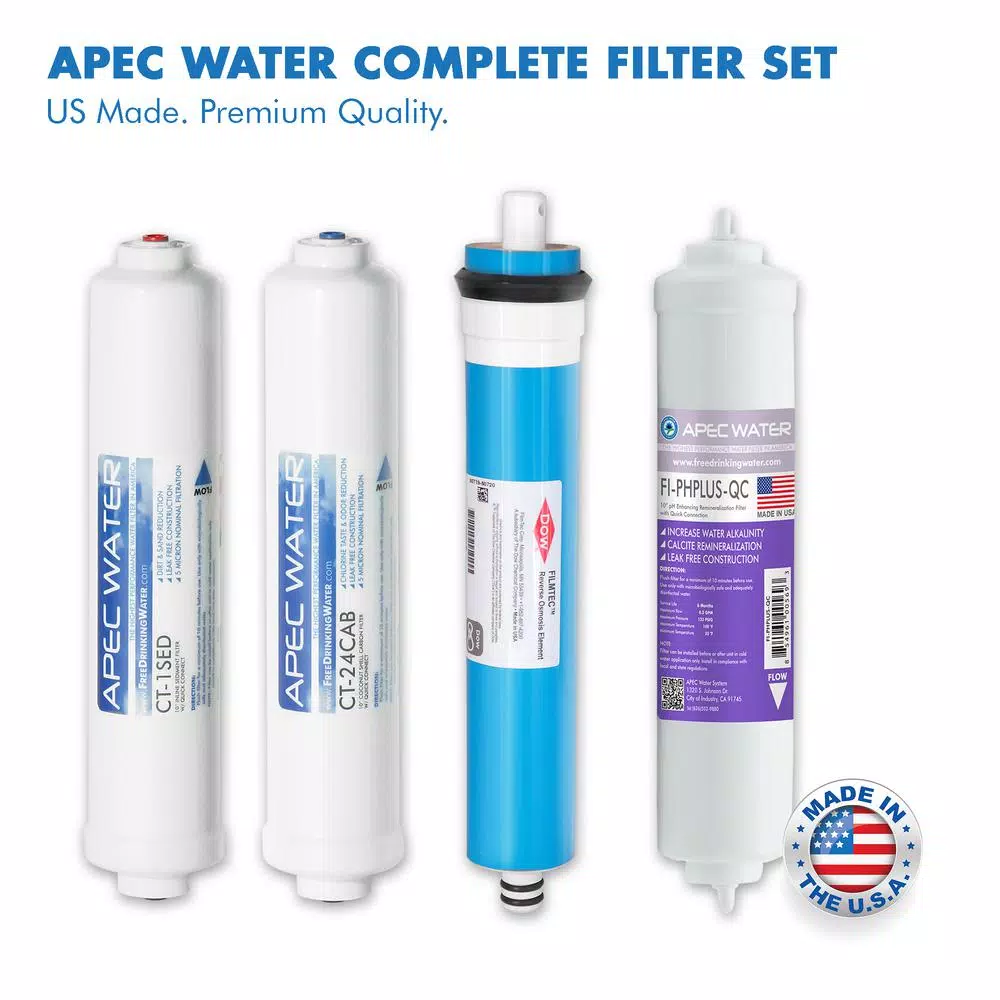 Water Filtration Systems APEC Water Systems Ultimate Alkaline Counter Top Reverse Osmosis Water Filtration System 90 GPD 4-Stage Portable And Installation-Free - Image 4