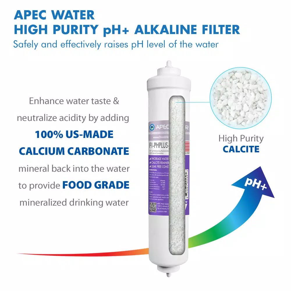 Water Filtration Systems APEC Water Systems Ultimate Alkaline Counter Top Reverse Osmosis Water Filtration System 90 GPD 4-Stage Portable And Installation-Free - Image 6