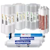 Water Filtration Systems ISPRING 6-Stage Reverse Osmosis RO System 2-Year Replacement Water Filter Cartridge Pack, With Alkaline Filter 10 In. X 2.5 In.