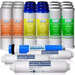 Water Filtration Systems ISPRING LittleWell 3-Year Filter Pack For RCC7 RCC7P RCC7U RCW5 And Standard 5-Stage Reverse Osmosis Systems