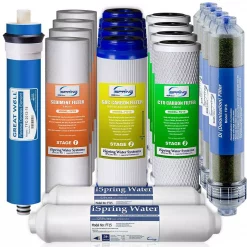 Water Filtration Systems ISPRING LittleWell 75 GPD 6-Stage De-Ionization Reverse Osmosis 2-Year Filter Set