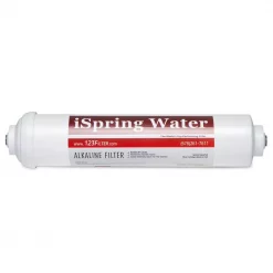 Replacement Water Filters ISPRING Premium 10 In. Universal Inline Alkaline Replacement Water Filter Cartridge For Reverse Osmosis RO System, PH+