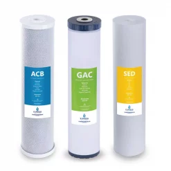 Replacement Water Filters Express Water Express Water – Whole House Water Filter Set – Replacement Kit – Sediment, Charcoal, Carbon – 5 Micron – 4.5” X 20” Inch