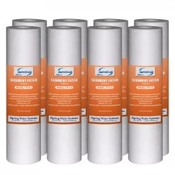 Replacement Water Filters ISPRING 10 In. X 2.5 In. Universal Sediment Filter Cartridges 15,000-Gallon Multi-layer (Pack Of 8)