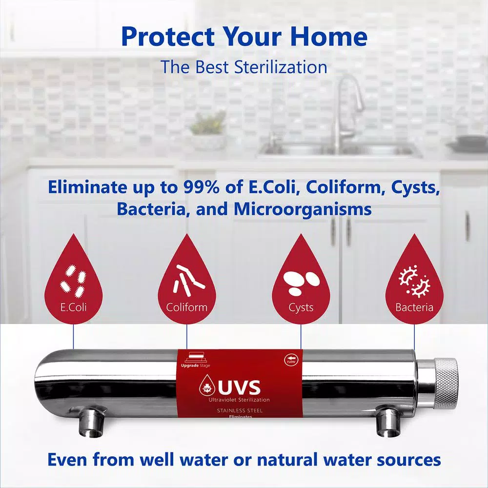 Replacement Water Filters Express Water Express Water β UV Water Filter Replacement β UV Water System β 12 Inch UV Light Housing With 10 Inch Bulb β RO System - Image 2