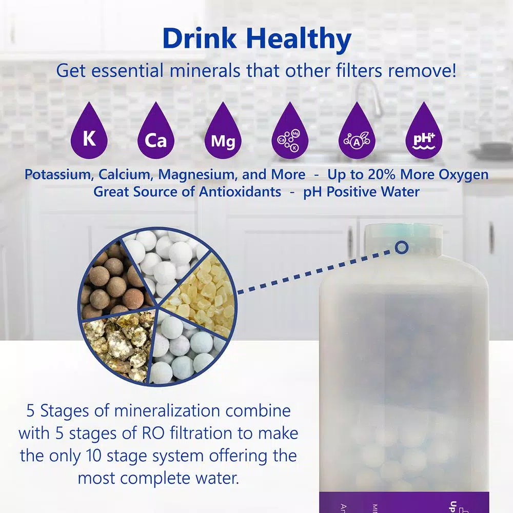 Replacement Water Filters Express Water Express Water β Alkaline Water Filter Replacement β Mineral, Antioxidant, PH+ β Under Sink And Reverse Osmosis System - Image 3