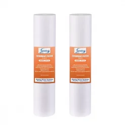 Replacement Water Filters ISPRING 10 Micron 10 In. X 2.5 In. Universal Sediment Filter Cartridges, 15,000-Gal., Multi-layer, (2-Pack)