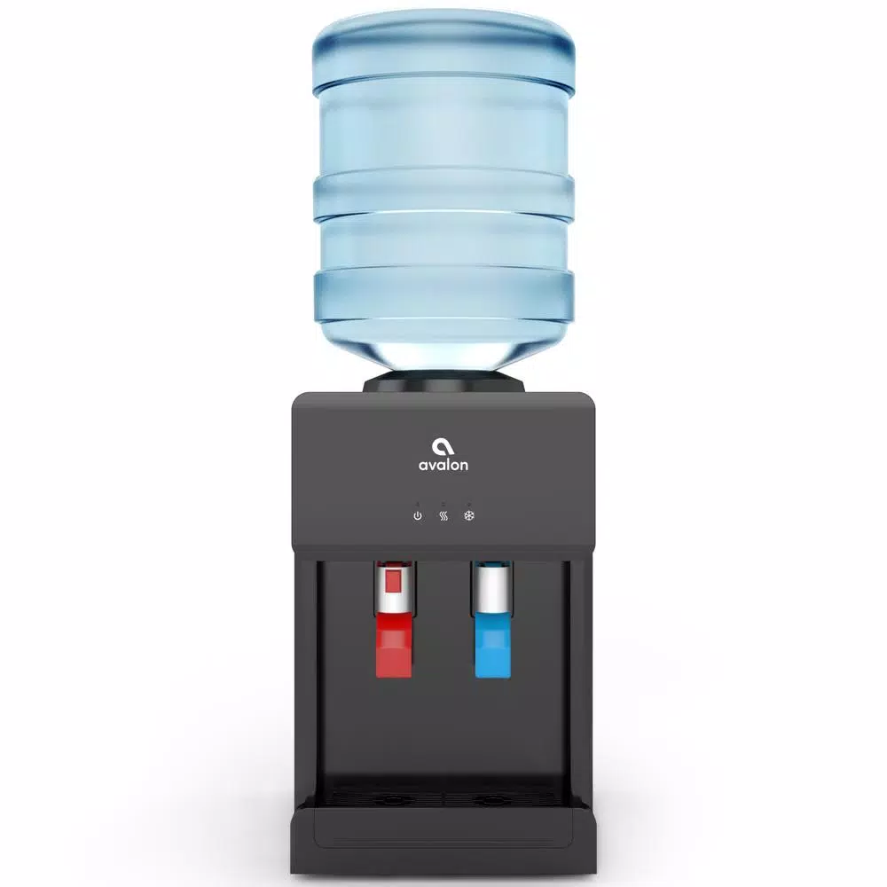 Water Dispensers Avalon Premium Hot/Cold Top Loading Countertop Water Cooler Dispenser With Child Safety Lock, Black