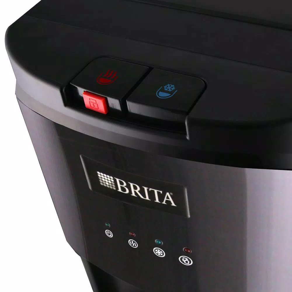 Water Dispensers Brita Bottom-Loading Water Cooler, Built-In Filter, Black-Stainless-Steel Never Buy Plastic Bottled Water Again, ENERGY STAR - Image 2