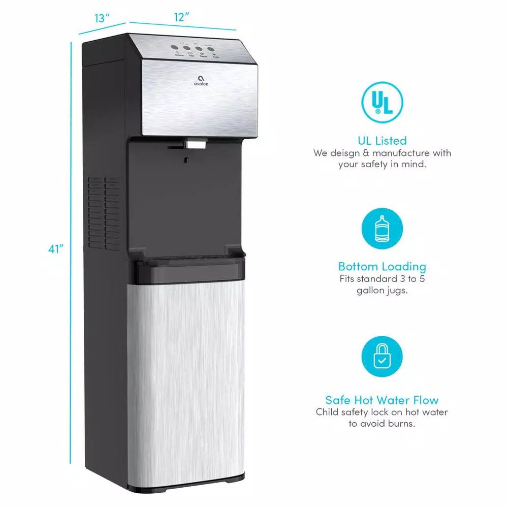 Water Dispensers Avalon Electric Bottom Loading Water Cooler Water Dispenser โ 3 Temperatures Self-Cleaning UL ENERGY STAR - Image 2