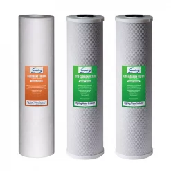 Replacement Water Filters ISPRING 3-Stage 20 In. 3-Piece Big Blue Whole House Replacement Filter Pack