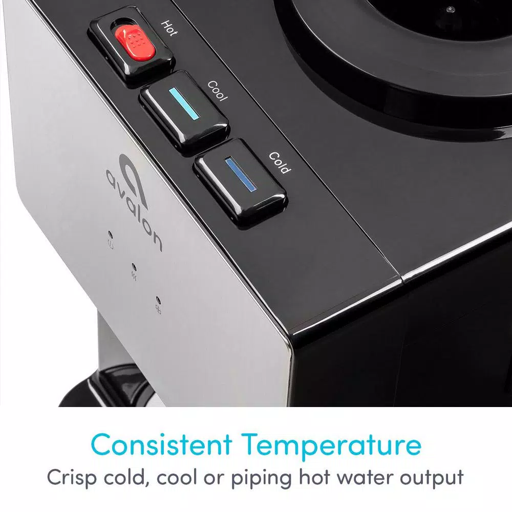 Water Dispensers Avalon Premium 3 Temperature Top Loading Countertop Water Cooler Dispenser UL/Energy Star Approved- Stainless Steel - Image 5